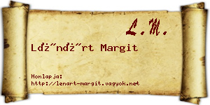 Lénárt Margit névjegykártya
